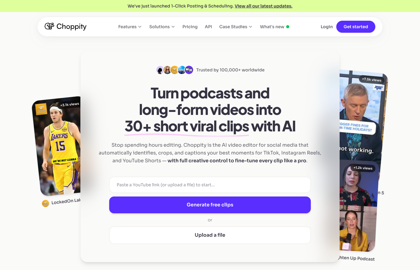 Choppity website preview